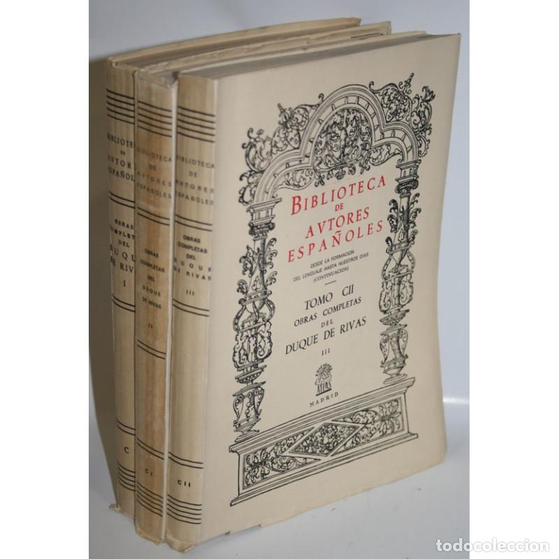 Libros: OBRAS COMPLETAS DEL DUQUE DE RIVAS. 3 TOMOS - DUQUE DE RIVAS - Foto 1