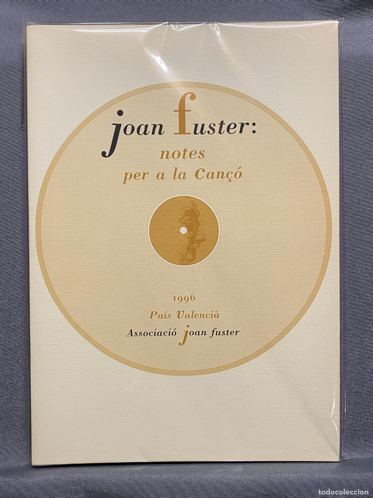 Libros: NOTES PER A LA CAN&Ccedil;&Oacute;. - FUSTER, JOAN. - Foto 2