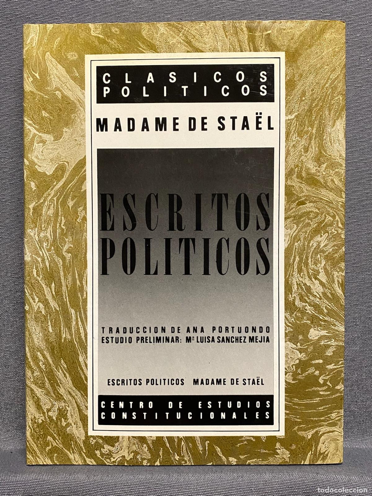 Libros: ESCRITOS POL&Iacute;TICOS - STA&Euml;L, MADAME DE. - Foto 1