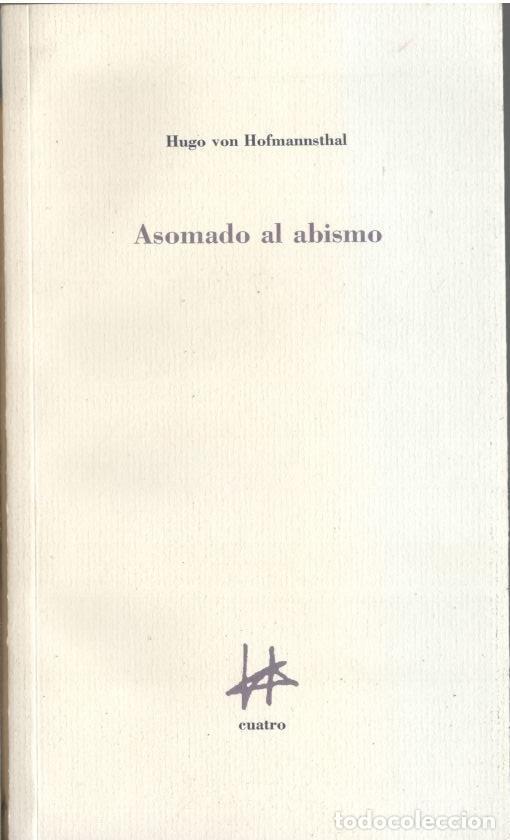 Libros: ASOMADO AL ABISMO. - HOFMANNSTHAL, Hugo von. - Foto 1