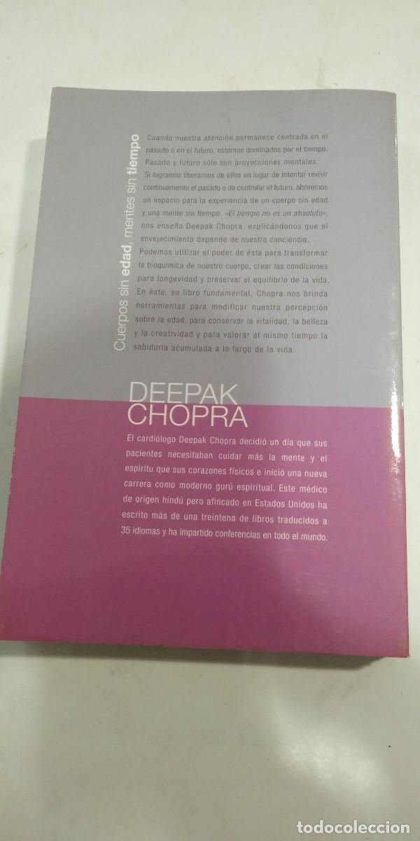 Libros: Cuerpos sin edad, mentes sin tiempo Deepak Chopra - Foto 2