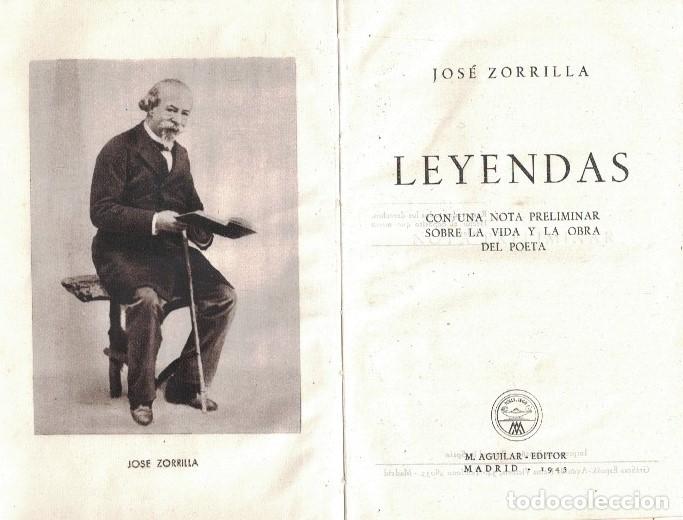 Libros: LEYENDAS. - Zorrilla. Jos&eacute;, - Foto 1