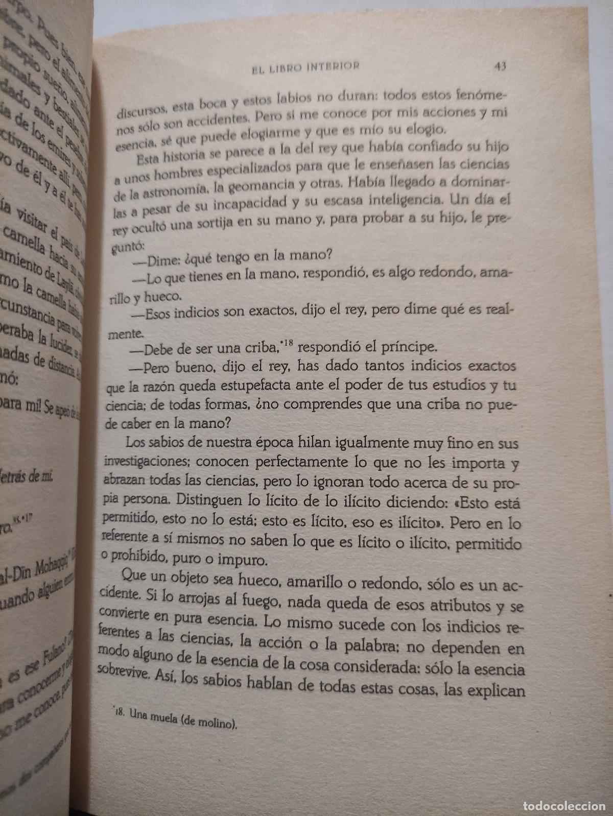 Libros: EL LIBRO INTERIOR - LOS SECRETOS DE YALAL AL DIN - RUMI - Foto 2