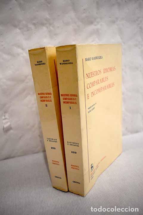 Libros: Nuestros idiomas: comparables e incomparables.- Wandruszka, Mario - Foto 1