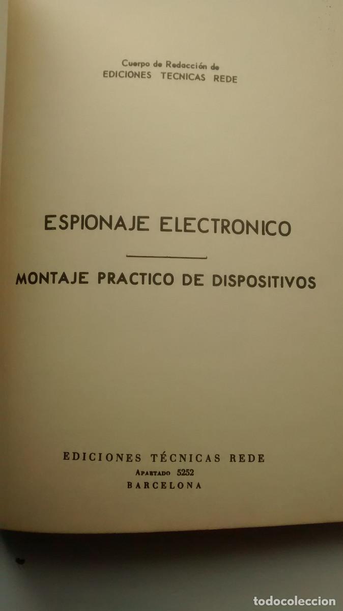 Libros: Espionaje electr&oacute;nico. Montaje pr&aacute;ctico de dispositivos - Rede 1969 - Foto 5