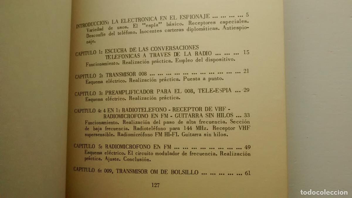 Libros: Espionaje electr&oacute;nico. Montaje pr&aacute;ctico de dispositivos - Rede 1969 - Foto 6
