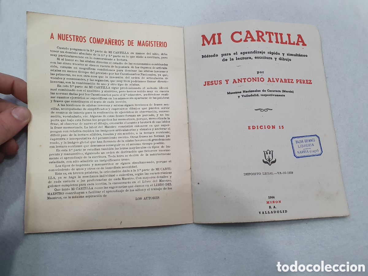 Libros: Mi cartilla tercera parte. Libro escolar. (L111) - Foto 2