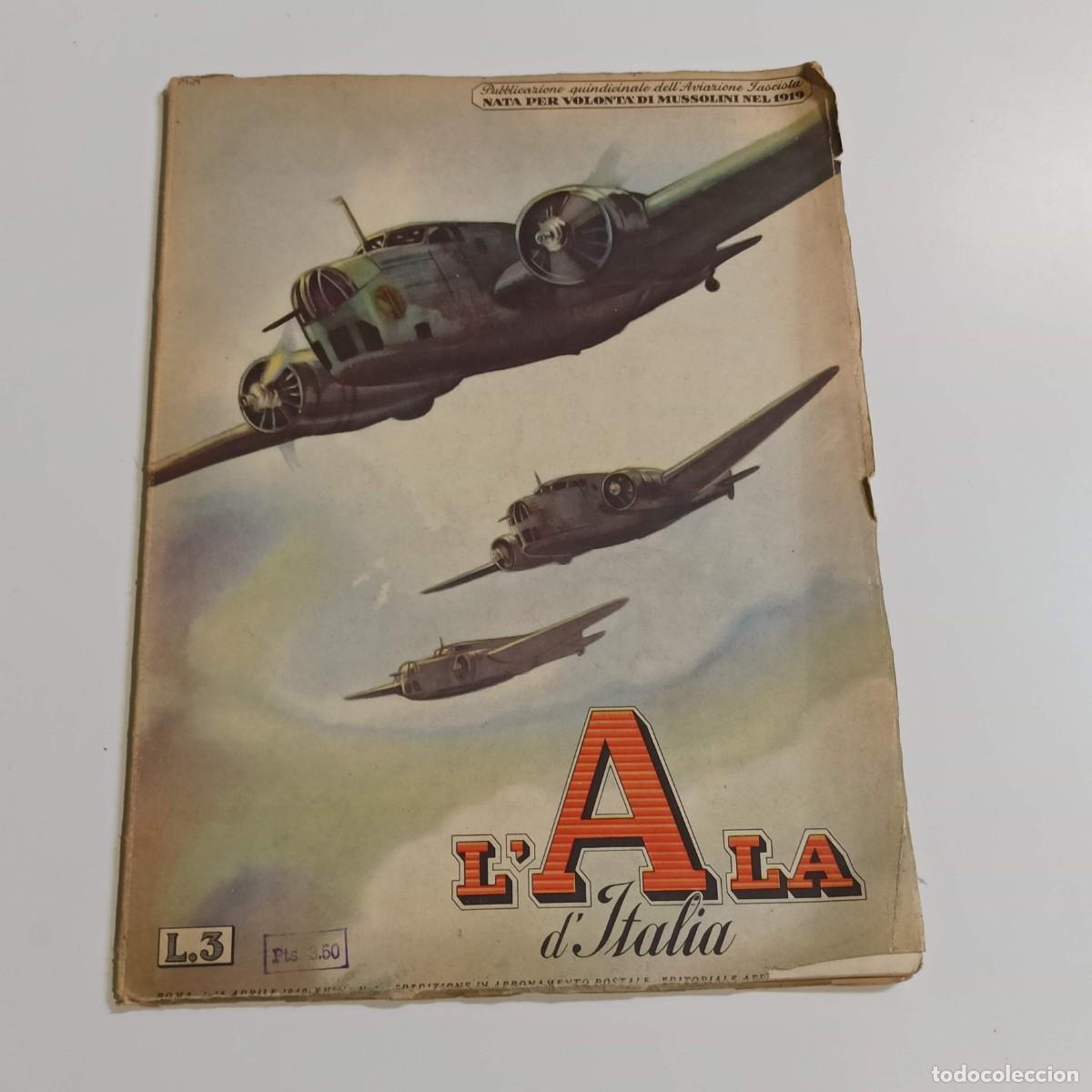 Libros: Revista LAla dItalia 1940 - Foto 1