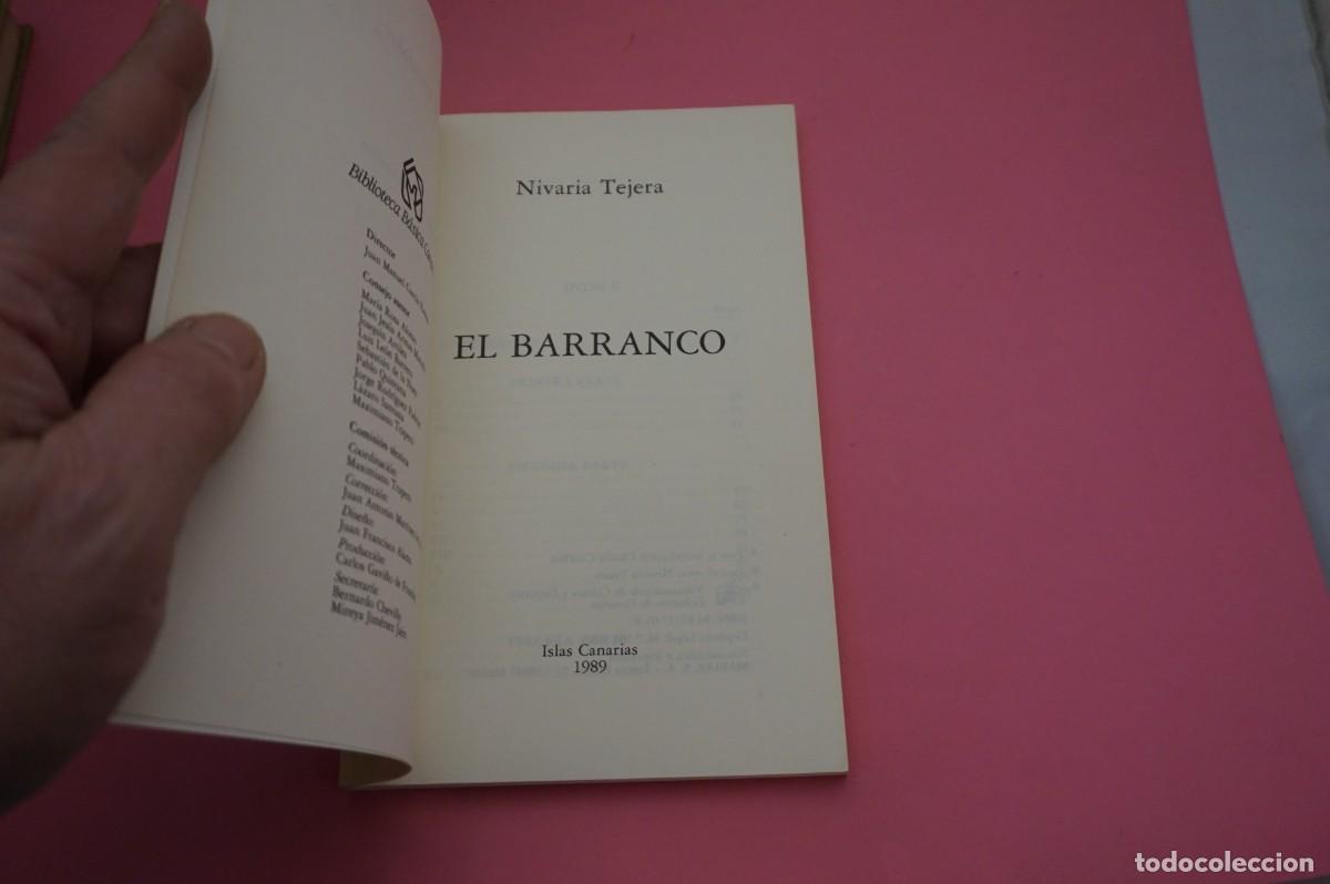 Libros: AR7C/ EL BARRANCO - NIVARIA TEJERA - Foto 2