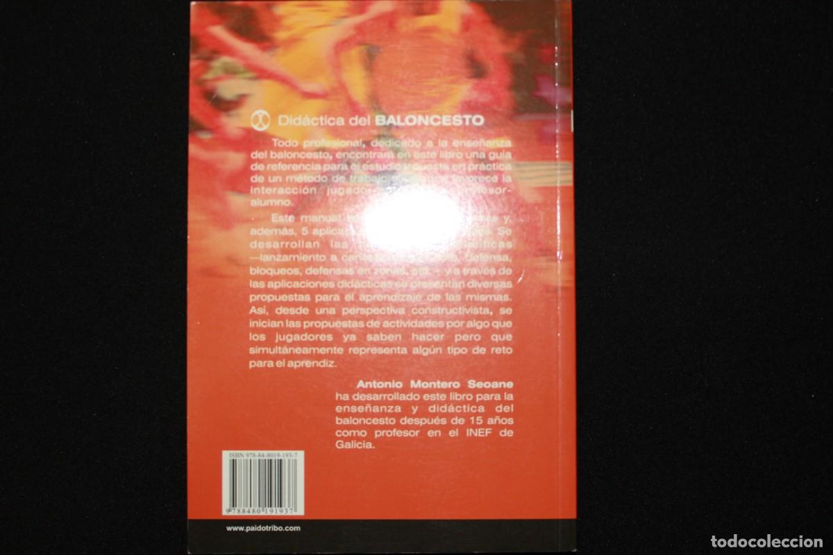 Libros: Did&aacute;ctica del baloncesto. - Antonio Montero. - Foto 2