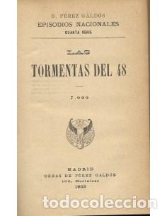 Libros: LAS TORMENTAS DEL 48 - P&eacute;rez Gald&oacute;s,Benito - Foto 1
