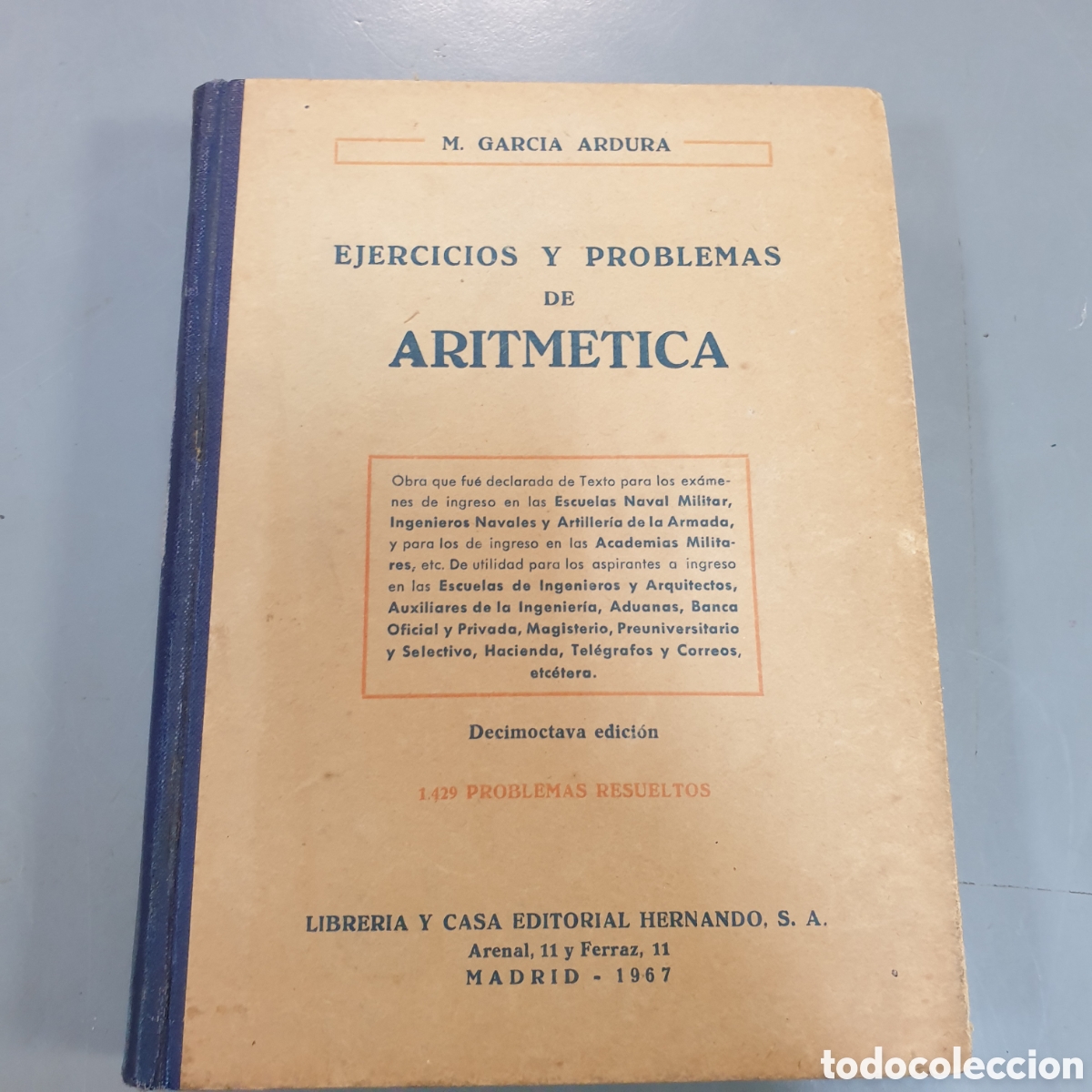 Libros: Ejercicios y problemas de Aritm&eacute;tica - Foto 1