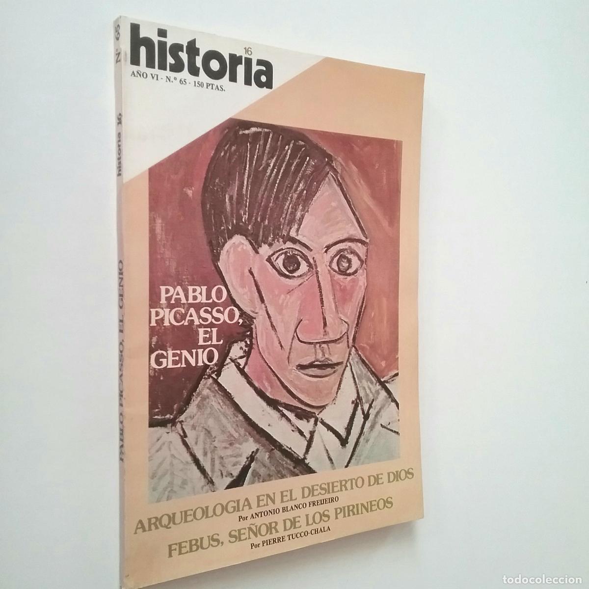 Libros: VV. AA. - Pablo Picasso, el genio. Arqueolog&iacute;a en el deseirto de Dios... (Historia 16, A&ntilde;o VI, n&ordm; 65