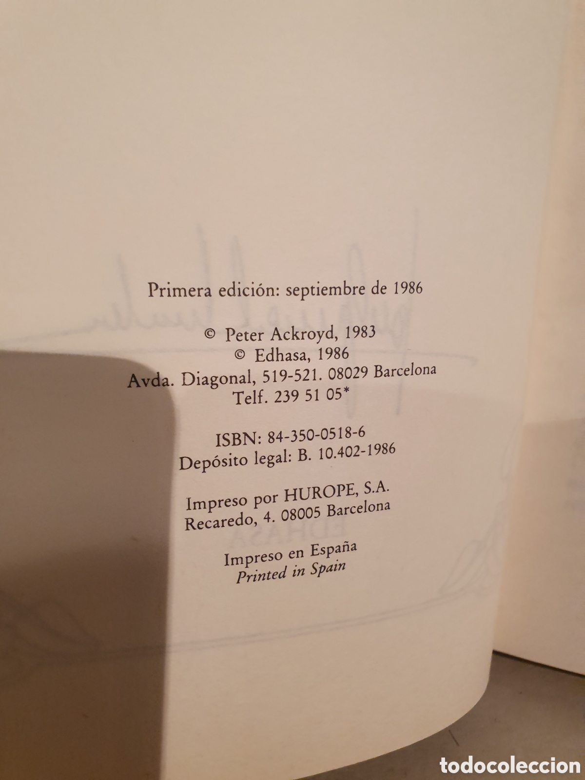 Libros: EL ULTIMO TESTAMENTO DE OSCAR WILDE. PETER ACKROYD. EDASHA 1986. - Foto 4