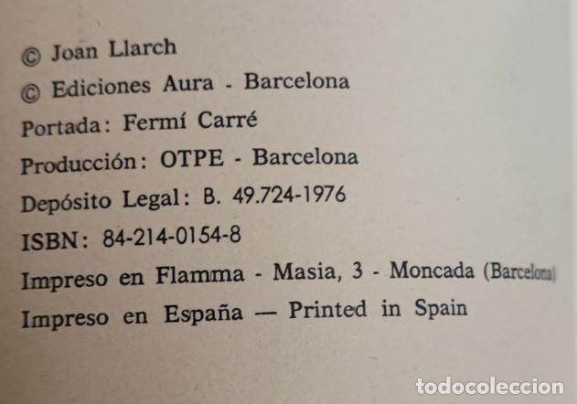 Libros: CASANOVA Y COMPA&Ntilde;IA, JOAN LLARCH, AURA 1976 - Foto 3