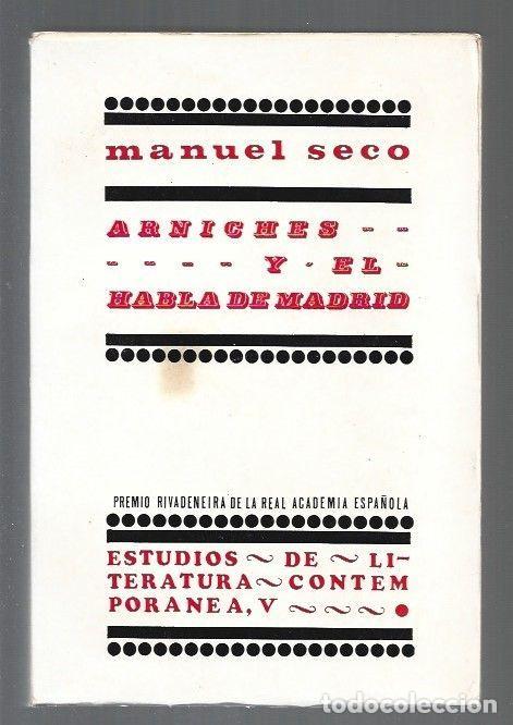 Libros: ARNICHES Y EL HABLA DE MADRID - SECO, MANUEL - Foto 1