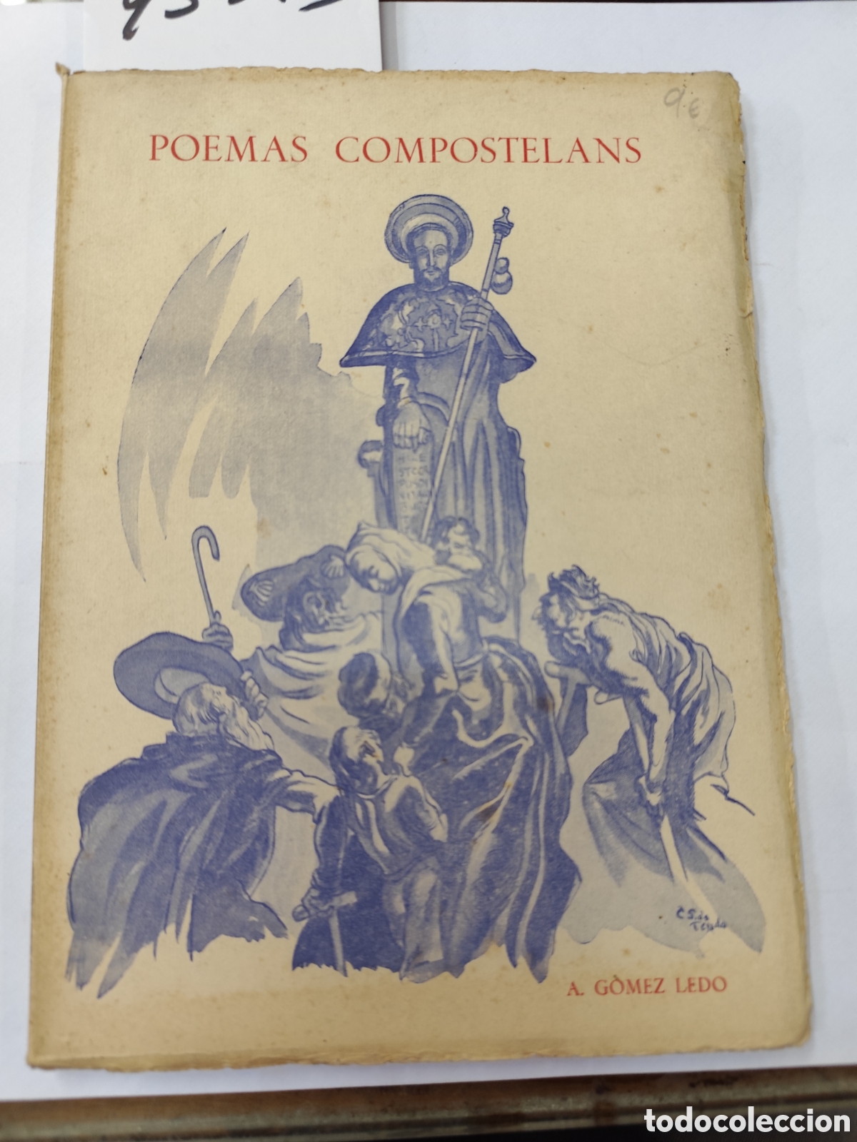 Libros: POEMAS COMPOSTELANS. Galicia - GOMEZ LEDO,A. - Foto 1