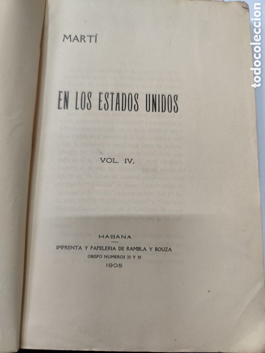 Libros: EN LOS ESTADOS UNIDOS. VOL. IV - MARTI - Foto 4