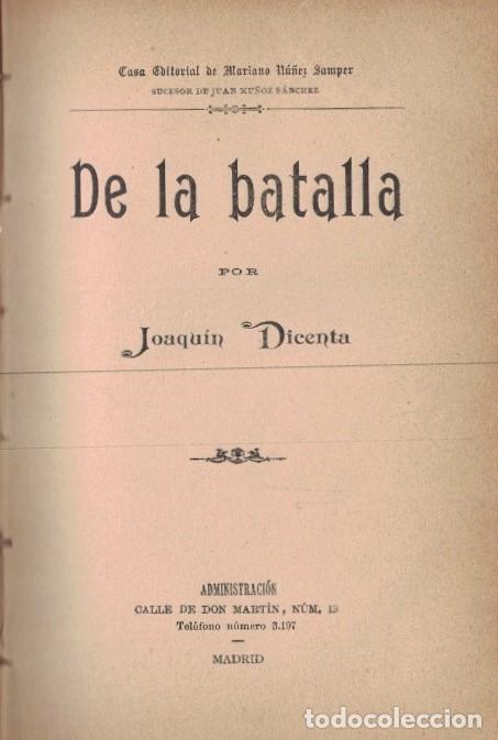 Libros: PARA&Iacute;SO PERDIDO * DE LA BATALLA. 2 Vol&uacute;menes. - Dicenta. Joaqu&iacute;n, - Foto 2
