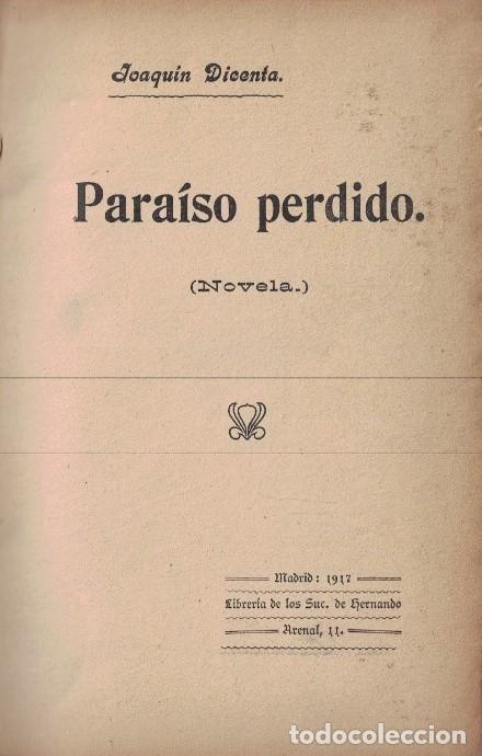 Libros: PARA&Iacute;SO PERDIDO * DE LA BATALLA. 2 Vol&uacute;menes. - Dicenta. Joaqu&iacute;n, - Foto 1
