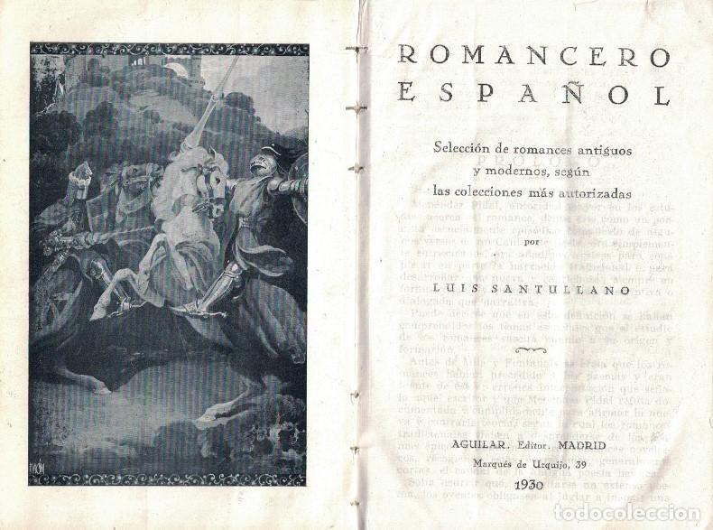 Libros: ROMANCERO ESPA&Ntilde;OL. - AA.VV. - Foto 1
