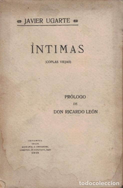 Libros: &Iacute;NTIMAS (Coplas viejas) - Ugarte. Javier, - Foto 1