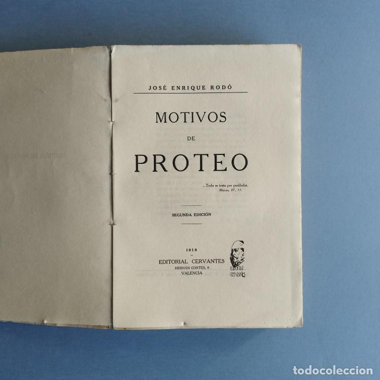 Libros: Motivos de Proteo. - Rod&oacute;, Jos&eacute; Enrique. - Foto 2