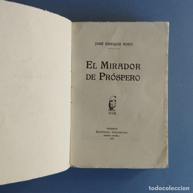Libros: El Mirador de Pr&oacute;spero. - Rod&oacute;, Jos&eacute; Enrique. - Foto 2