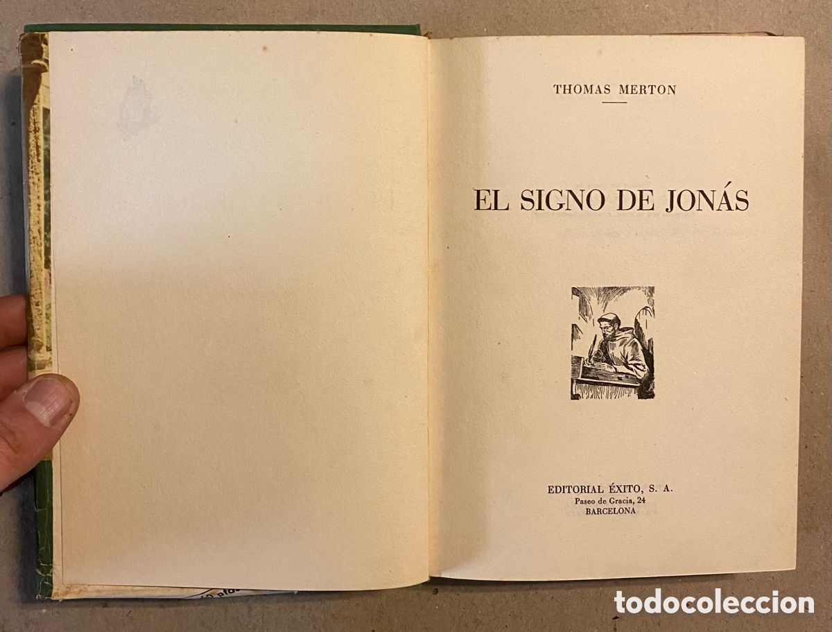 Libros: EL SIGNO DE JON&Aacute;S. THOMAS MERTON. EDITORIAL &Eacute;XITO 1954. - Foto 2
