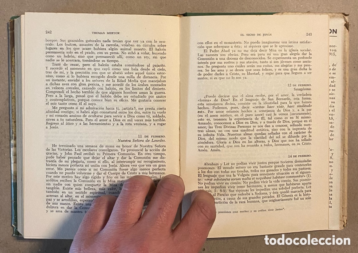 Libros: EL SIGNO DE JON&Aacute;S. THOMAS MERTON. EDITORIAL &Eacute;XITO 1954. - Foto 7