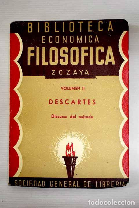 Libros: Discurso del m&eacute;todo: Descartes, Ren&eacute;.- Descartes, Ren&eacute; - Foto 1