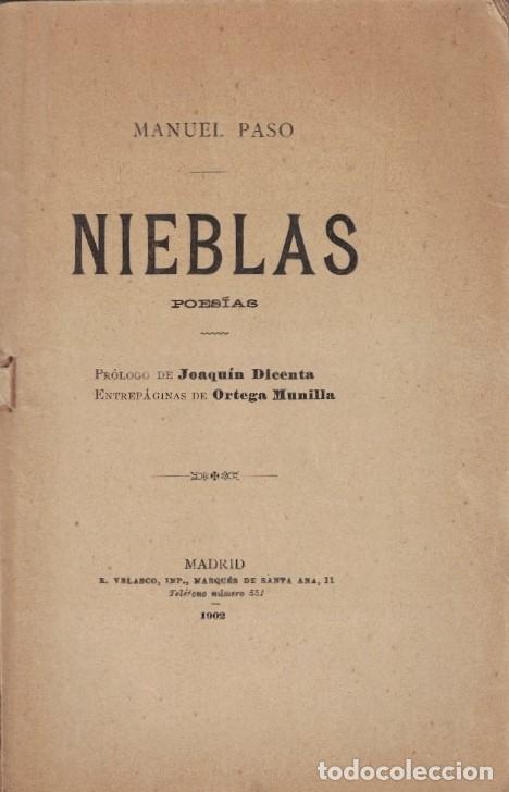 Libros: NIEBLAS. Poes&iacute;as. - Paso. Manuel, - Foto 1