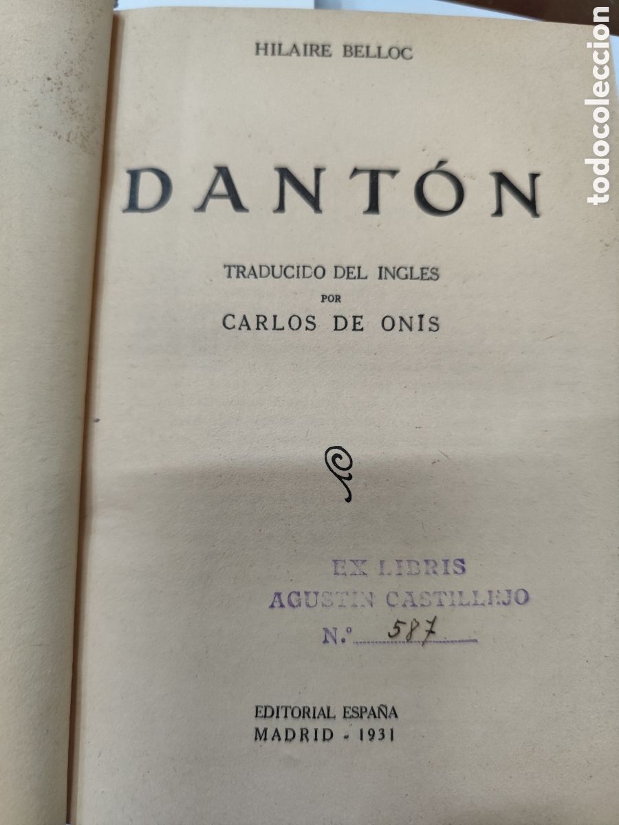 Libros: DANTON - BELLOC,Hilaire - Foto 1