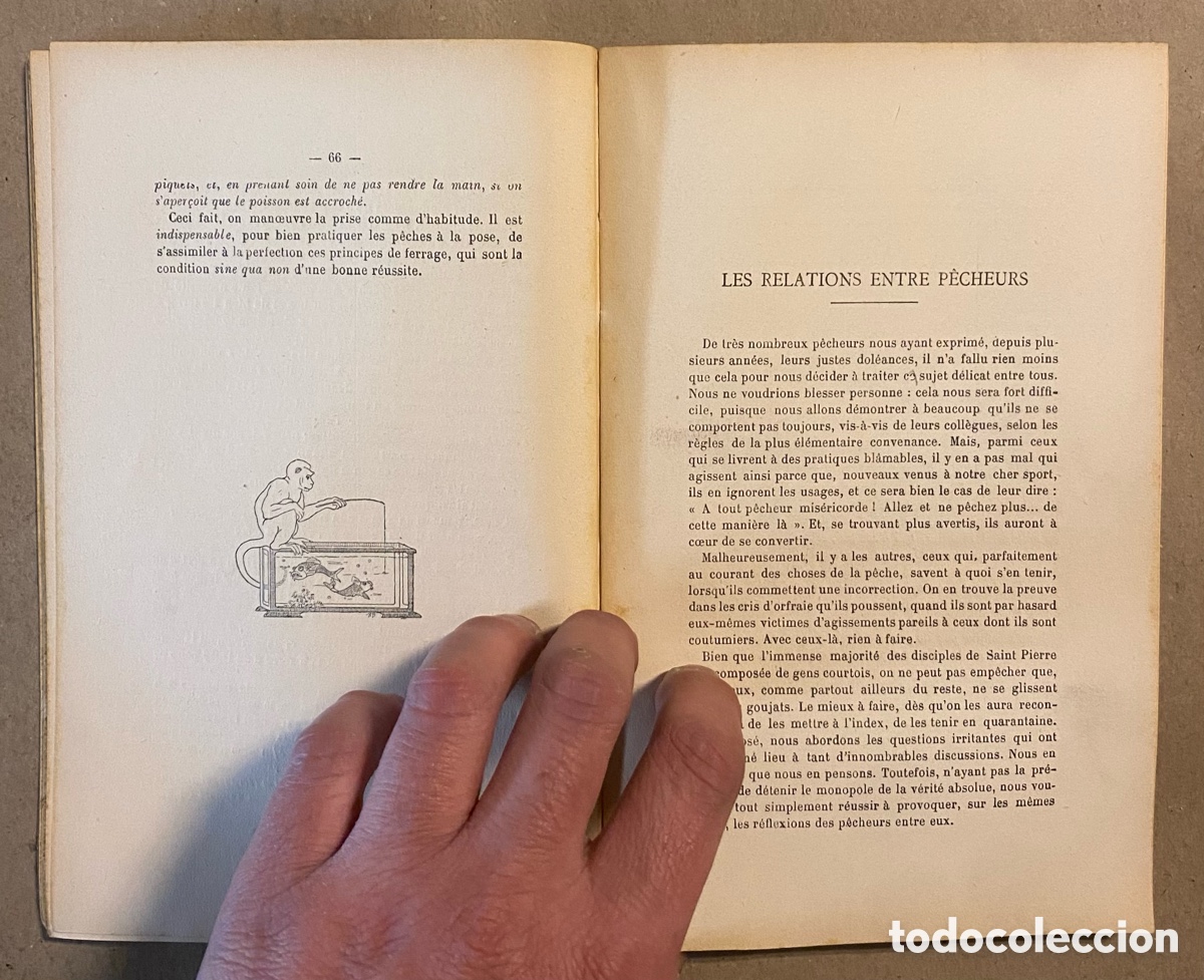 Libros: COMMENT PECHER?. A. GOBINOT. &Eacute;DITIONS HALIEUTIQUES 1921. - Foto 4