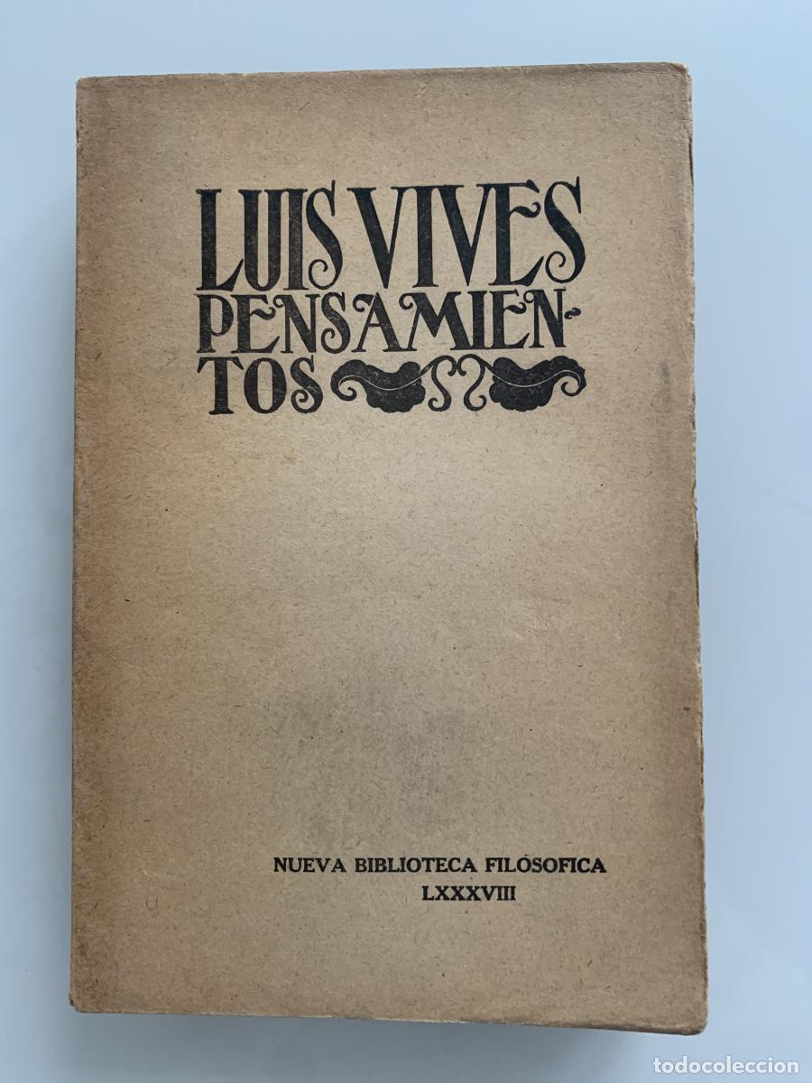 Libros: PENSAMIENTOS - Luis Vives - Foto 1