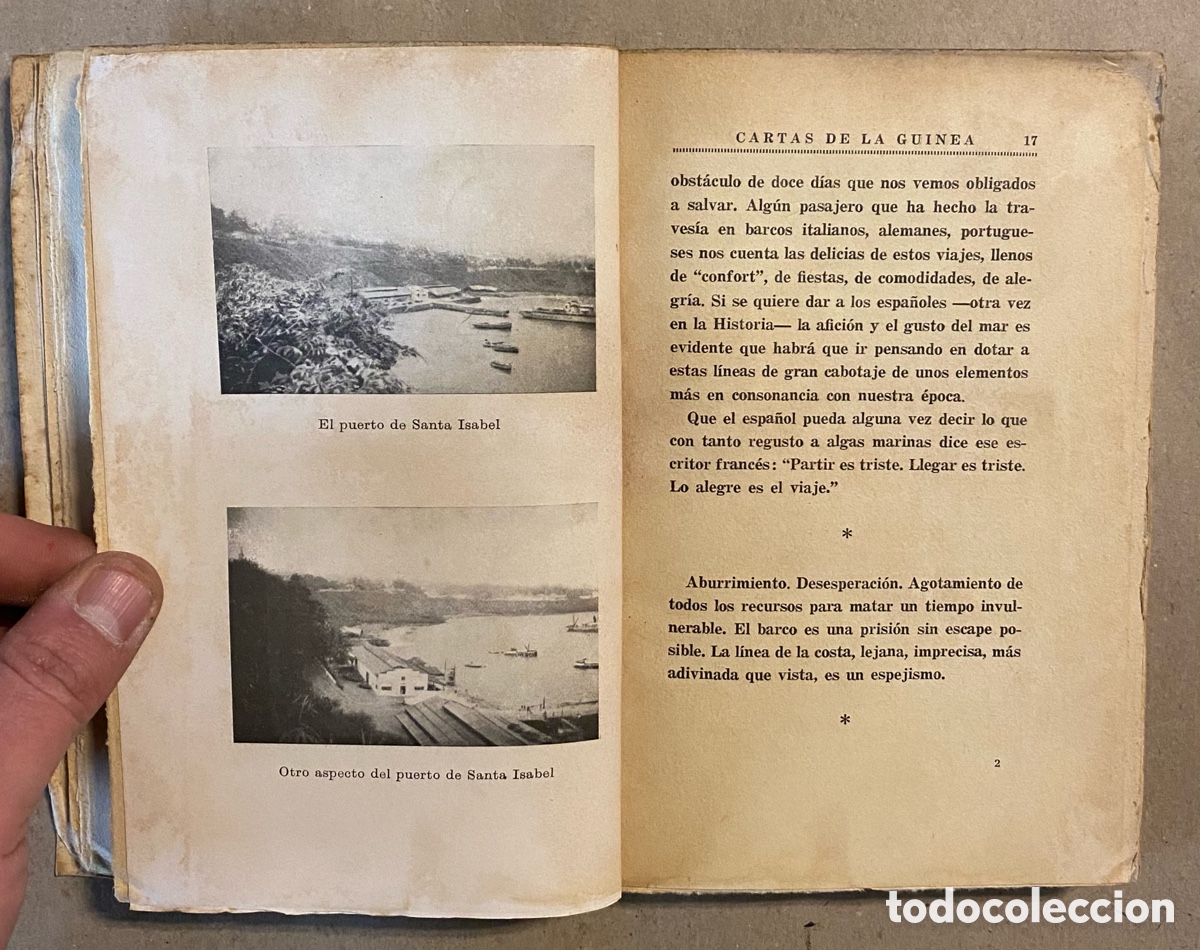 Libros: CARTAS DE LA GUINEA. AGUST&Iacute;N MIRANDA. ESPASA-CALPE 1940. - Foto 3