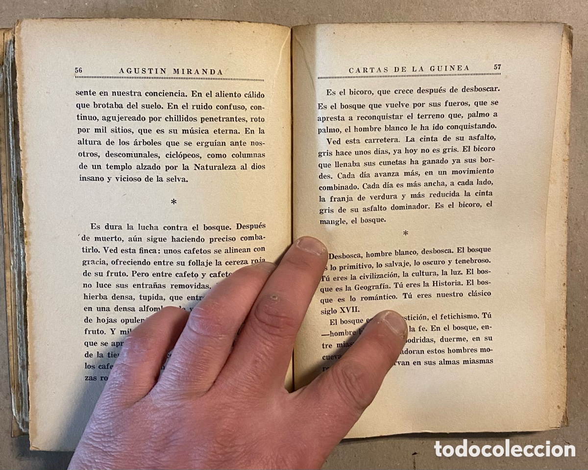 Libros: CARTAS DE LA GUINEA. AGUST&Iacute;N MIRANDA. ESPASA-CALPE 1940. - Foto 4