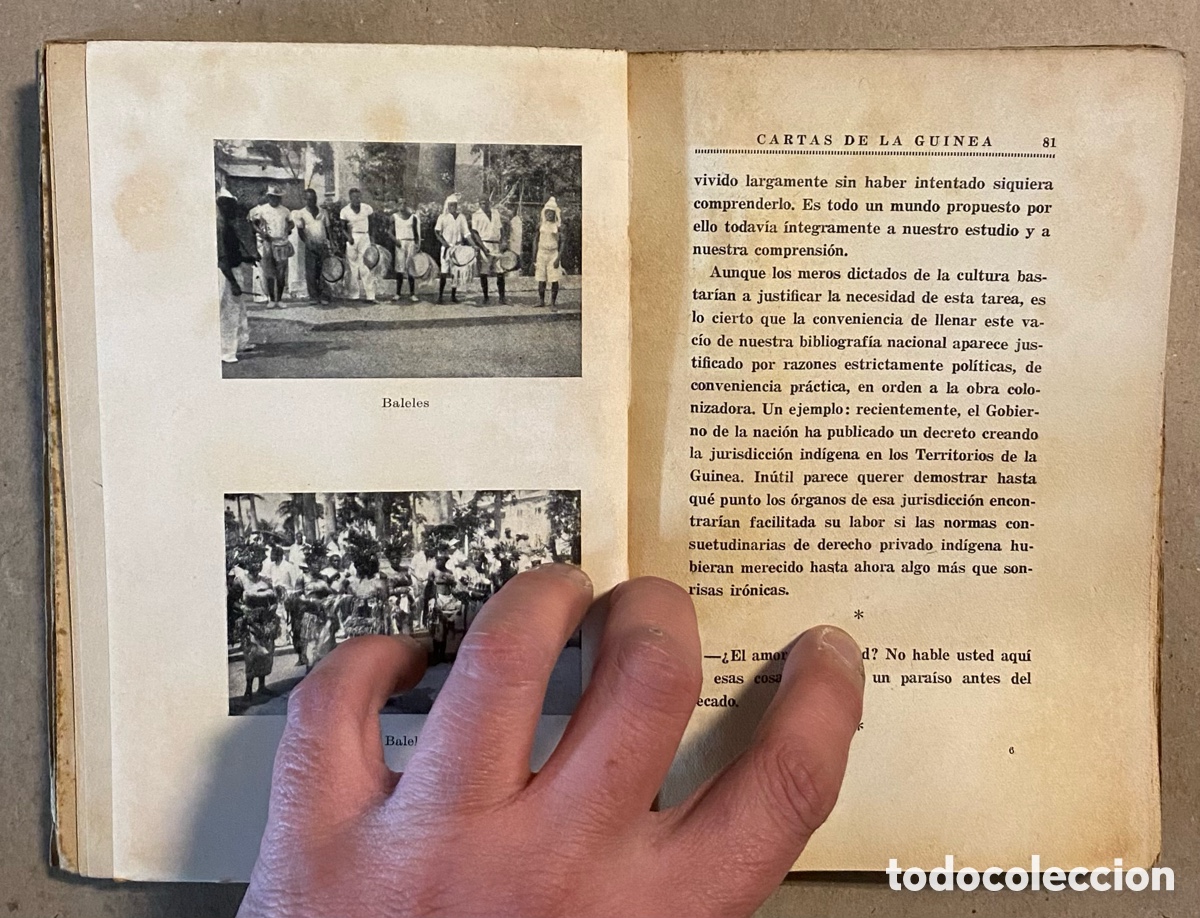 Libros: CARTAS DE LA GUINEA. AGUST&Iacute;N MIRANDA. ESPASA-CALPE 1940. - Foto 6