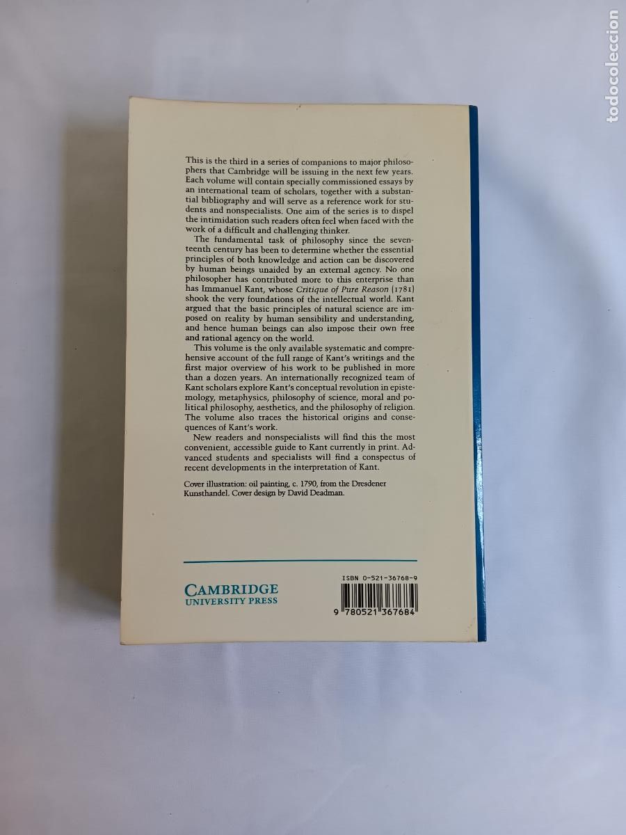Libros: The Cambridge Companion to Kant - Paul Guyer (Editor) - Foto 4