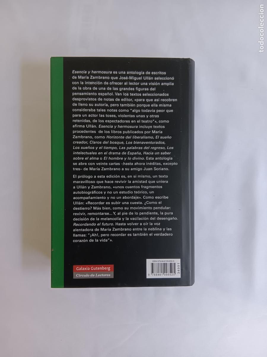 Libros: Esencia y hermosura - Mar&iacute;a Zambrano - Foto 4