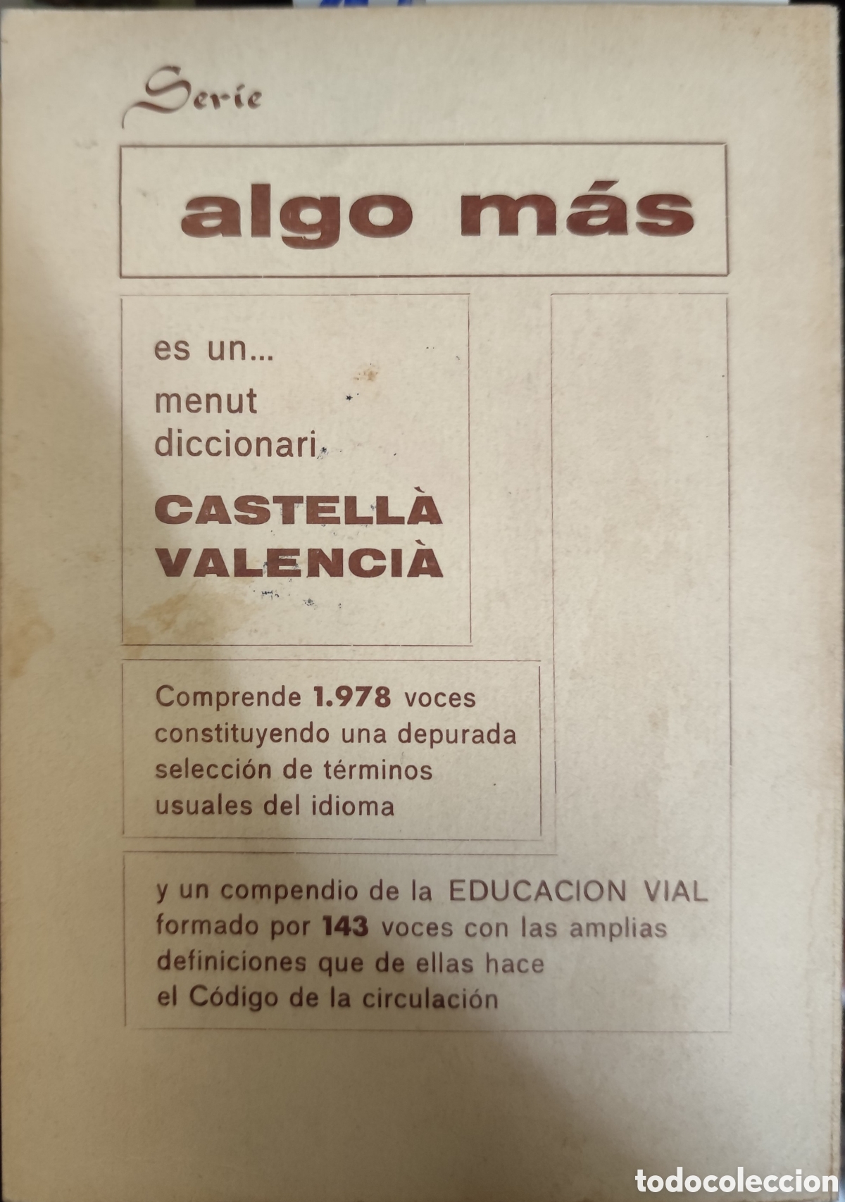 Libros: MENUT DICCIONARI CASTELLA-VALENCIA - MARTINEZ PERTEGAS - Foto 3