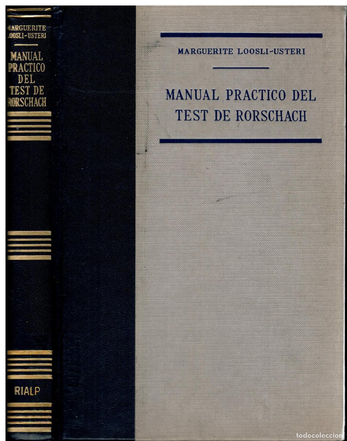 Libros: MANUAL PR&Aacute;CTICO DEL TEST DE RORSCHACH. 3&ordf; ed. Con sellos biblioteca. - Foto 1