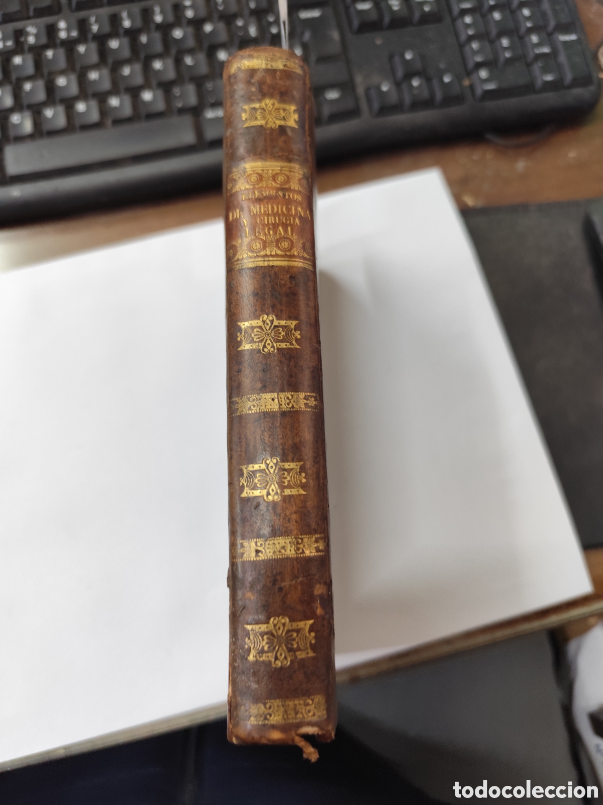 books: ELEMENTOS DE MEDICINA Y CIRUJIA LEGAL ARREGLADOS A LA LEGISLACION ESPA&Ntilde;OLA. A&ntilde;o 1839 - PEIRO,Pedro M