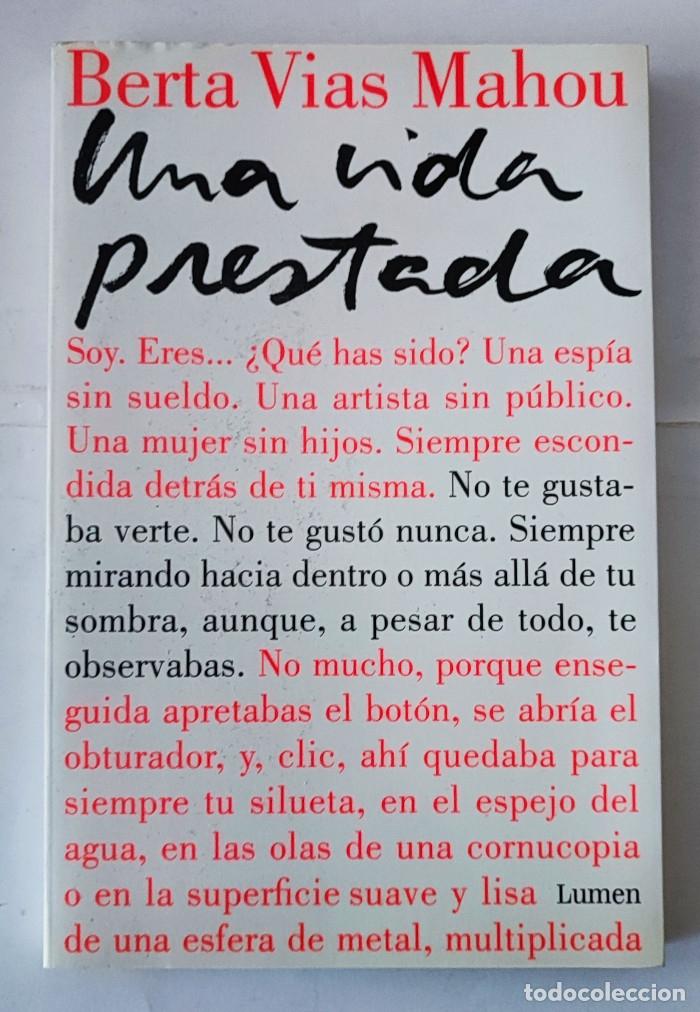 Libros: UNA VIDA PRESTADA - Berta Vias Mahou - Foto 1