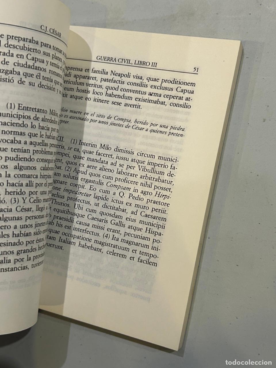 Libros: C&eacute;sar - Guerra Civil Libro III - Foto 2