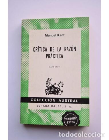 Libros: Cr&iacute;tica de la raz&oacute;n pr&aacute;ctica - KANT, Immanuel - Foto 1