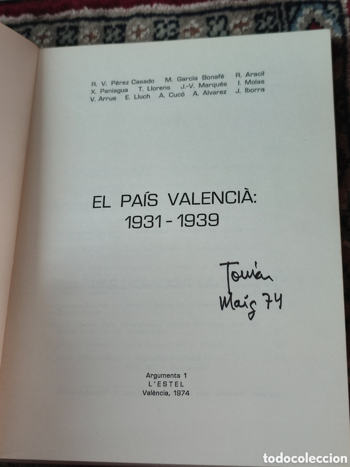 Libros: El Pa&iacute;s Valencia 1931 1939 LEstel - Foto 5