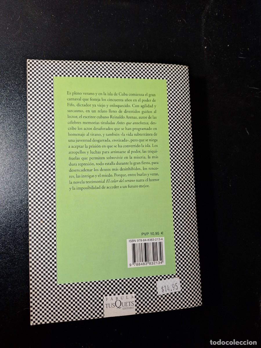 Libros: El color del verano - Reinaldo Arenas - Foto 3