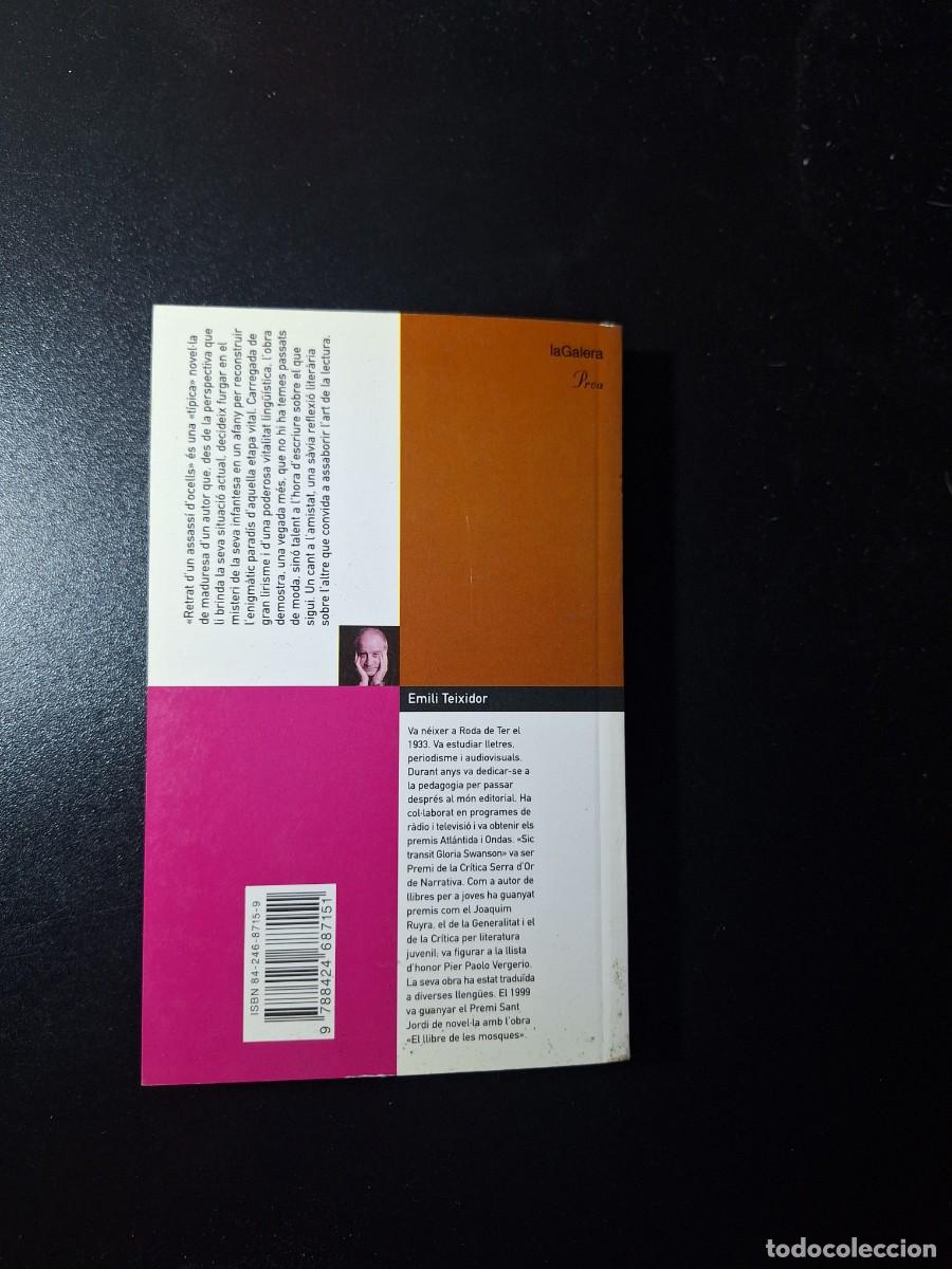 Libros: Retrat d&rsquo;un assass&iacute; d&rsquo;ocells - Emili Teixidor - Foto 2