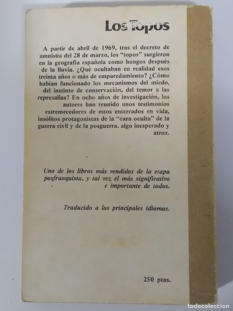 Libros: LOS TOPOS DE JES&Uacute;S TORBADO Y MANUEL LEGUINECHE - Foto 2
